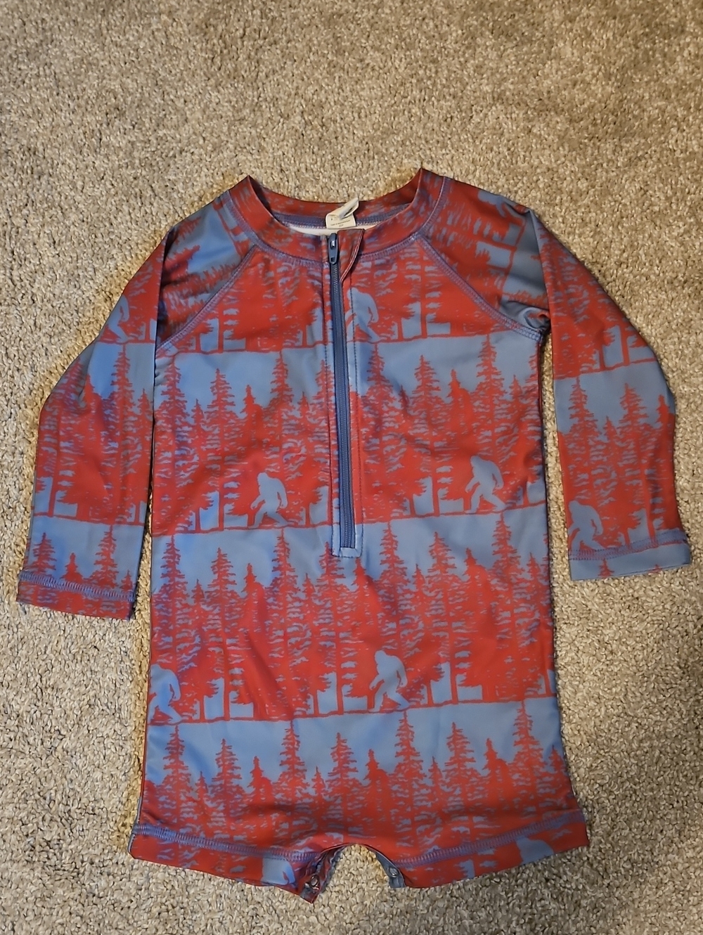 Kate Quinn Sasquatch Rash Guard Swimsuit 18-24M One Piece Swim Suit